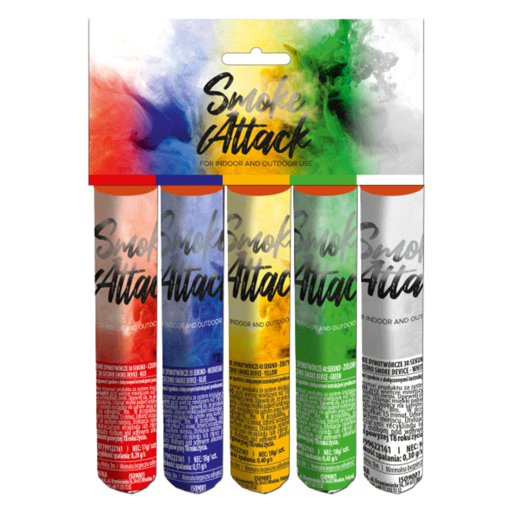 Triplex Fireworks Smoke Attack Mix Colors 5st. T1